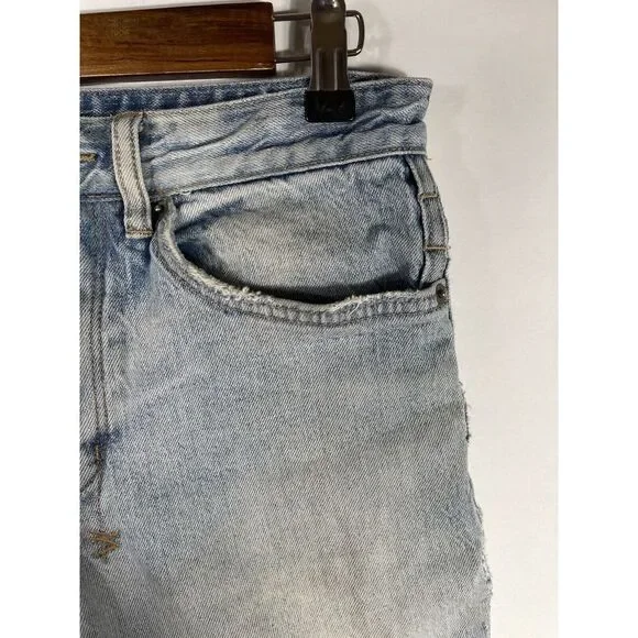 Ksubi Men's Size 30x29‎ Light Blue Distressed Jeans